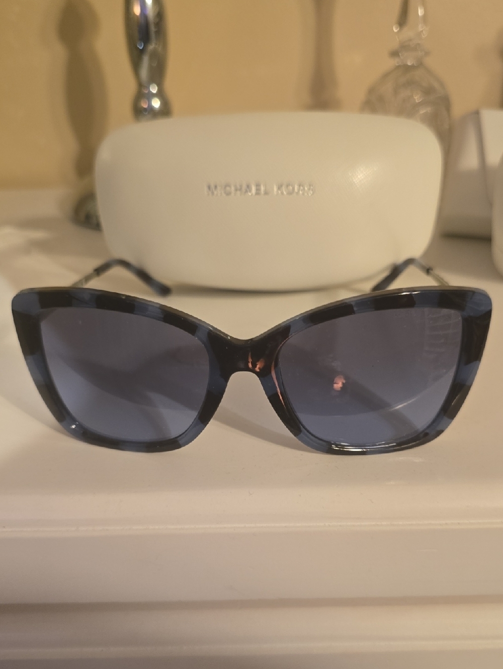 Michael Kors Blue and Brown Cat Eye Sunglasses